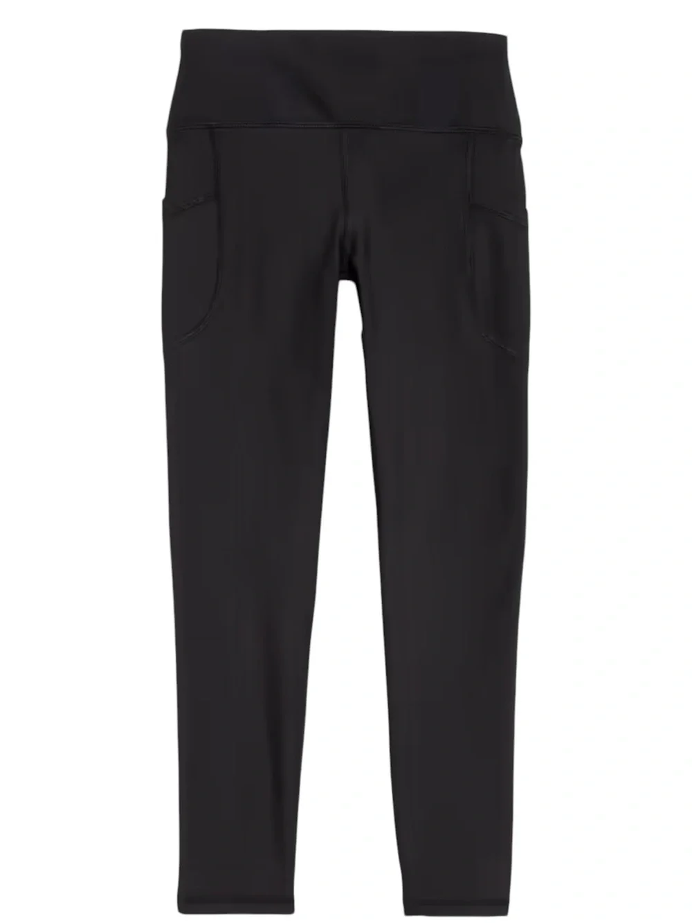 EUC Old Navy Active PowerSoft Leggings Girls XL (14-16) Black High Rise Athletic